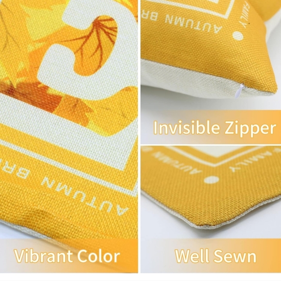 4 PCS FALL PILLOWCASE - Picture 10 of 12